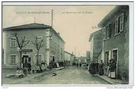 Place et Grande Rue de Genas en 1914 (source : Delcampe.net)